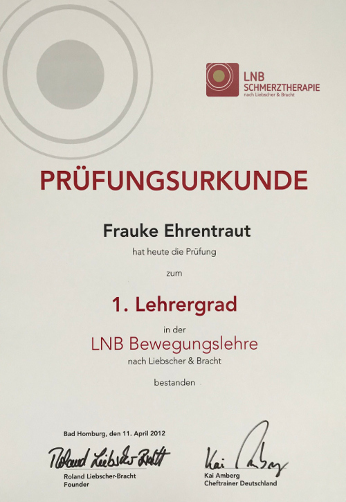 Bewegungslehre 1. Lehrergrad 