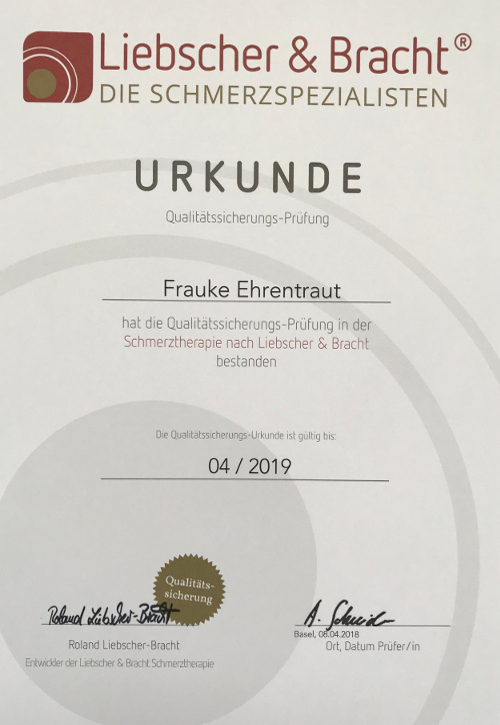 Weiterbildungs-Urkunde 2019